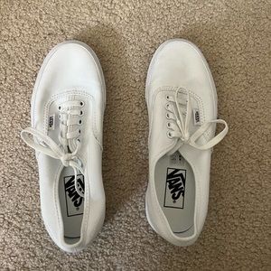 Authentic white vans